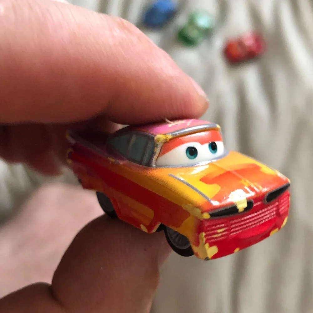 Die-Cast Mini Race Car Set - Red, Blue, Green, Yellow, Purple, Orange